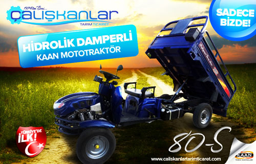 alkanlar Tarm Ticaret`ten Trkiye`de Bir lk Hidrolik Damperli Kaan MotoTraktr!